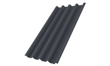 Профнастил Н60R v01 Grand Line 0,5 PurLite Matt RAL 7024 мокрый асфальт