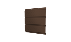 Софит металлический Grand Line полная перфорация 0,5 PurLite Matt с пленкой RAL 8017 шоколад