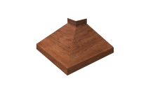 Угол отлива внешний 100 Grand Line 0,45 Print Premium с пленкой Rowan Wood Intense FTC