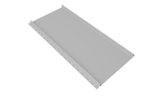 Кликфальц mini Grand Line 0,45 Drap TX с пленкой на замках RAL 7047 телегрей 4