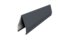 Ламель забора жалюзи Tokyo new 0,5 Rooftop Бархат RAL 7024 мокрый асфальт