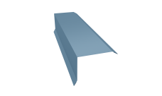 Планка торцевая 80х100 Grand Line 0,45 Drap TX RAL 5024 пастельно-синий (2м)