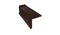 Планка торцевая сегментная 30мм Grand Line Левая 0,45 PE lite с пленкой RAL 8017 шоколад