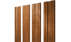 Штакетник Твин с прямым резом Grand Line 0,45 Принт Элит двухсторонний Golden Wood