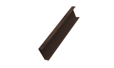 Декоративная накладка на столб универсальная 80х80 для забора жалюзи 0,45 Print Elite Antique Wood TwinColor (1,8м)