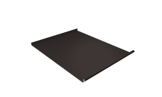 Фальц двойной стоячий Grand Line 0,5 Velur с пленкой на замках RR 32 темно-коричневый