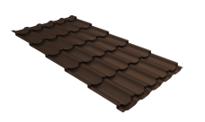 Металлочерепица "Квинта плюс" ("Kvinta plus") 0,5 Drap RAL 8017 шоколад
