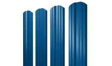 Штакетник Twin фигурный 0,45 PE lite RAL 5005 сигнальный синий