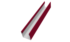 Стойка жалюзи Milan Slim 0,45 PE RAL 3003 рубиново-красный (2,5м)