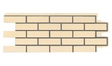 Фасадная панель Grand Line Клинкерный кирпич Дизайн бежевый со швом RAL 7006