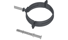 Хомут трубы на кирпич Grand Line PE 100 мм RAL 7024 мокрый асфальт