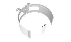 Крепление трубы круглой на дерево Vortex Project 146мм RAL 9003 сигнальный белый