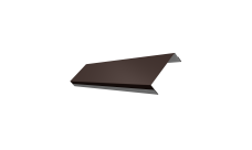 Ламель обратная 100 забора жалюзи Texas Grand Line 0,5 PE RAL 8017 шоколад