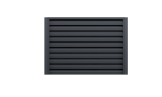 Ламель забора жалюзи Milan new 0,5 Atlas X с пленкой RAL 7024 мокрый асфальт