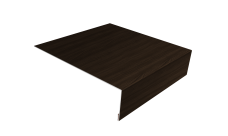 Планка лобовая/околооконная простая 190х50 0,45 Print Elite Coffee Wood TwinColor (2м)