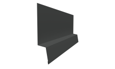 Планка начальная фальц Grand Line 0,45 ПЭ двухсторонний с пленкой RAL 7016 антрацитово-серый (2м)