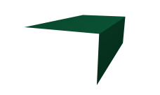 Планка околооконная фальц Grand Line 0,45 Drap ТХ RAL 6005 зеленый мох (2м)