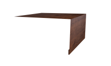 Планка околооконная простая 250х50 Grand Line 0,45 Print Premium Cherry Wood Fresh TwinColor (3м)