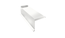 Планка торцевая сегментная 30мм Левая 0,45 PE lite с пленкой RAL 9003 сигнальный белый