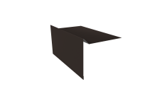 Планка ветровая для мягкой кровли 100х20х70 Grand Line 0,5 Satin Matt TX RR 32 темно-коричневый (2м)