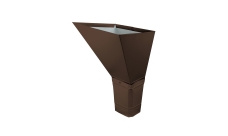 Воронка водосборная прямоугольная Vortex Matt 127мм RAL 8017