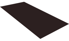 Плоский лист Grand Line 0,5 Drap с пленкой RAL 9005 черный