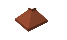 Угол отлива внешний 250 0,45 PE с пленкой RAL 8004 терракота