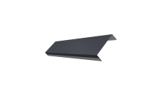 Ламель обратная 100 забора жалюзи Texas Grand Line 0,5 Drap TX RAL 7024 мокрый асфальт