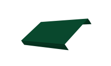 Ламель обратная 150 забора жалюзи Техас Grand Line 0,45 PE-Double RAL 6005 зеленый мох