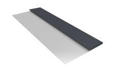 Планка стартовая Блок-Хаус новый Grand Line 0,5 Сатин матовый RAL 7024 мокрый асфальт (2м)