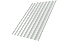 Профнастил С20R Grand Line 0,45 ПЭ двухсторонний RAL 9003 сигнальный белый