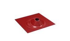 Проходной элемент MF CN угловой №17 (75-200мм) +240 силиконовый (металлический окрашенный фланец) красный