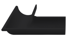 Угол желоба внешний GL PU Matt 90 гр 125 мм RAL 9005 черный