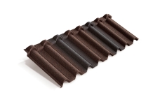 Лист композитной черепицы Metrotile Gallo кофейно-серый