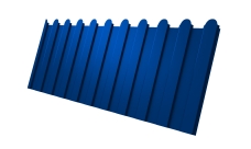 Профнастил С8A v01 фигурный 0,45 PE с пленкой RAL 5002 ультрамариново-синий