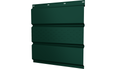 Софит металлический Классик v01 Grand Line центральная перфорация 0,45 PE-Double с пленкой RAL 6005 зеленый мох