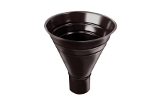 Воронка водосборная большая Grand Line PU 250/90 мм RAL 8017 шоколад