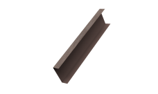 Декоративная накладка на столб универсальная 62х55 для забора жалюзи 0,45 Print Elite White Wood TwinColor (2м)