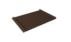 Кликфальц Line Grand Line 0,5 Rooftop Бархат с пленкой на замках RAL 8017 шоколад