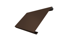 Ламель лицевая 200 забора жалюзи Texas 0,5 Drap TX RAL 8017 шоколад