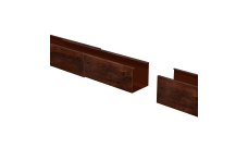 Соединитель профиля для рейки кубообразной Grand Line Ш50/В50 0,4 Al Бразильская вишня