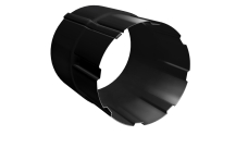 Соединитель трубы Grand Line ПУ 90мм RAL 9005 черный