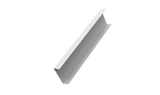 Декоративная накладка на столб универсальная 80х80 для забора жалюзи Grand Line 0,45 PE RAL 9003 сигнальный белый (1,8м)