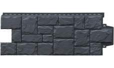 Фасадная панель Grand Line Крупный камень Classic графит