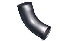 Колено стока Grand Line ПУ 90мм RAL 7024 мокрый асфальт