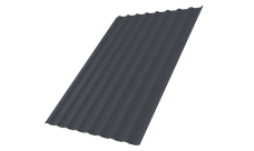 Профнастил С20B 0,45 Drap-double TX RAL 7024 мокрый асфальт