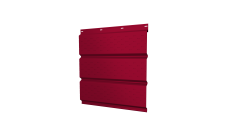 Софит металлический Grand Line полная перфорация 0,45 PE с пленкой RAL 3003 рубиново-красный