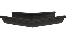 Угол желоба внешний GL PU Matt 135 гр 125 мм RR 32 темно-коричневый