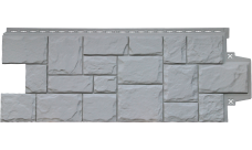 Фасадная панель Grand Line Крупный камень Classic серый