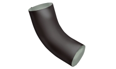 Колено 60 град Grand Line PE матовый 90 мм RR 32 темно-коричневый